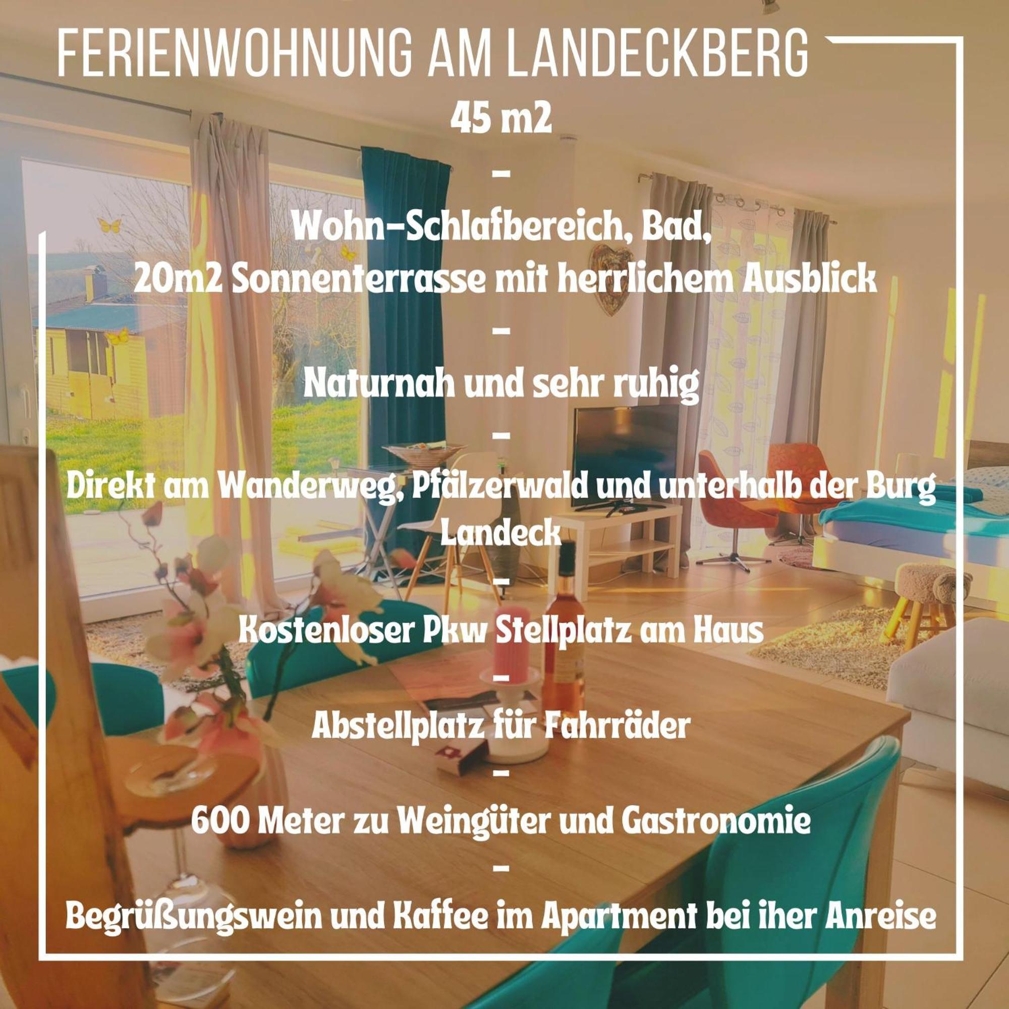 Ferienwohnung Fewo Burg Landeckblick in der Südpfalz Klingenmünster Exterior foto